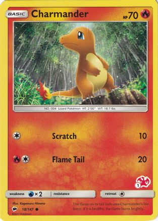 Charmander - 18/147 (#1 Charizard Stamped)/147 Battle Academy - Promo