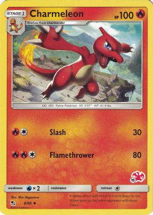 Charmeleon (#15 Charizard Stamped) 008/068 Battle Academy - Promo