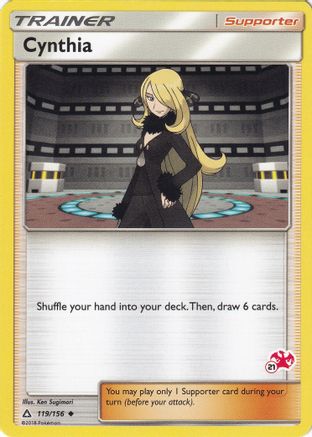 Cynthia (#21 Charizard Stamped) 119/156 Battle Academy - Promo