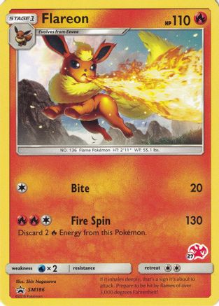 Flareon (#27 Charizard Stamped) SM186 Battle Academy - Promo