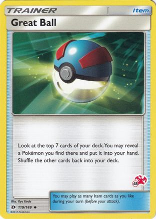 Great Ball - 119/149 (#43 Charizard Stamped)/149 Battle Academy - Promo