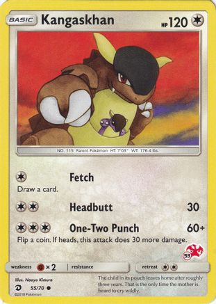 Kangaskhan - 55/70 (#53 Charizard Stamped)/70 Battle Academy - Promo