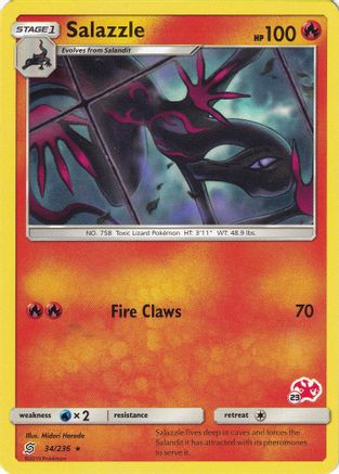 Salazzle - 34/236 (#23 Charizard Stamped)/236 Battle Academy - Promo