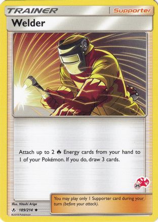 Welder - 189/214 (#25 Charizard Stamped)/214 Battle Academy - Promo