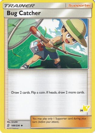 Bug Catcher - 189/236 (#26 Pikachu Stamped)/236 Battle Academy - Promo