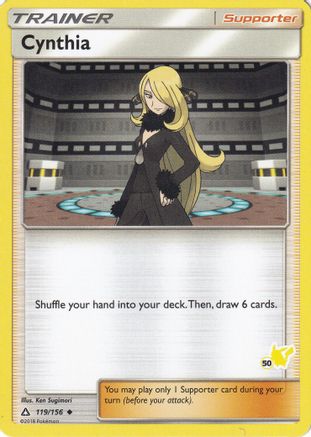 Cynthia - 119/156 (#50 Pikachu Stamped)/156 Battle Academy - Promo