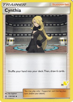 Cynthia (#59 Pikachu Stamped) 119/156 Battle Academy - Promo