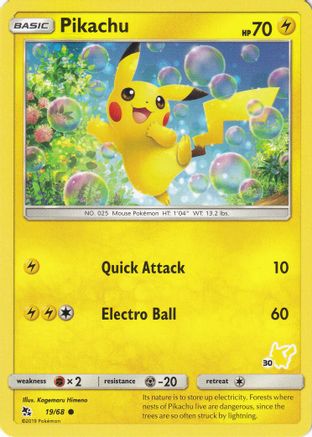 Pikachu (#30 Pikachu Stamped) 019/068 Battle Academy - Promo