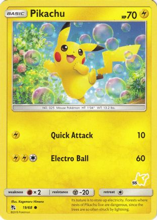 Pikachu (#55 Pikachu Stamped) 019/068 Battle Academy - Promo