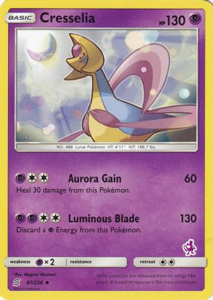 Cresselia - 87/236 (Mewtwo Stamped)/236 Battle Academy - Promo
