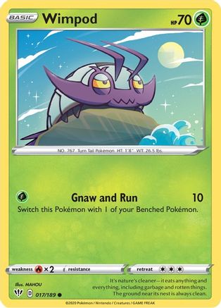 Wimpod 017 SWSH03 Darkness Ablaze - Common