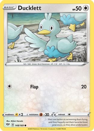 Ducklett 148 SWSH03 Darkness Ablaze - Common