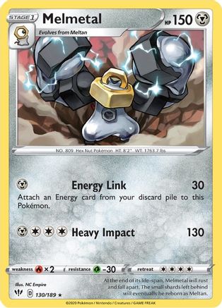 Melmetal 130 SWSH03 Darkness Ablaze - Rare