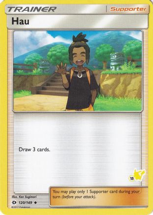 Hau - 120/149 (#13 Pikachu Stamped)/149 Battle Academy - Promo