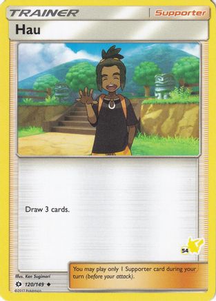 Hau - 120/149 (#54 Pikachu Stamped)/149 Battle Academy - Promo