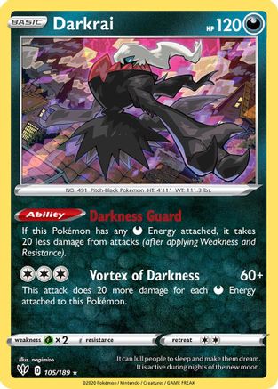 Darkrai - 105/189/189 Deck Exclusives - Rare