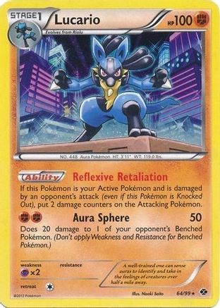 Lucario - 64/99 (Cosmos Holo)/99 - Holofoil Blister Exclusives - Promo