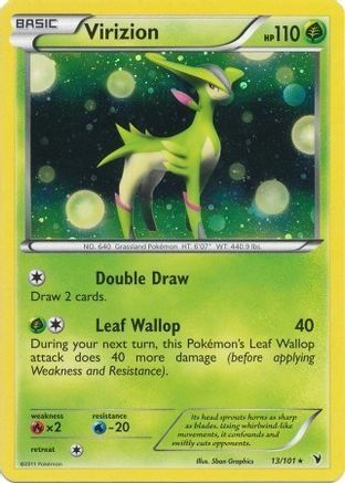 Virizion - 13/101 (Cosmos Holo)/101 - Holofoil Blister Exclusives - Promo