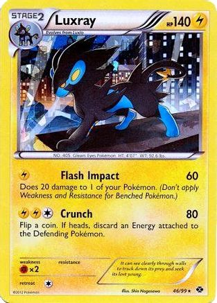 Luxray - 46/99 (Cracked Ice Holo)/99 - Holofoil Blister Exclusives - Promo