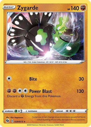 Zygarde 028 - Holofoil Champions Path - Holo Rare