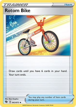 Rotom Bike 063 - Reverse Holofoil Champions Path - Uncommon
