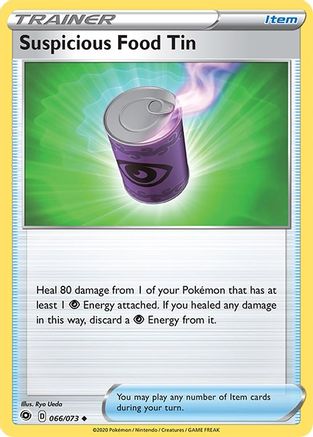 Suspicious Food Tin 066 - Reverse Holofoil Champions Path - Uncommon