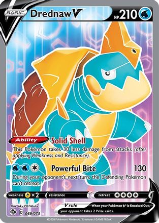 Drednaw V (Full Art) 069 - Holofoil Champions Path - Ultra Rare