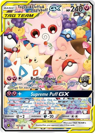 Togepi & Cleffa & Igglybuff GX 143a/236 - Holofoil Alternate Art Promos - Promo