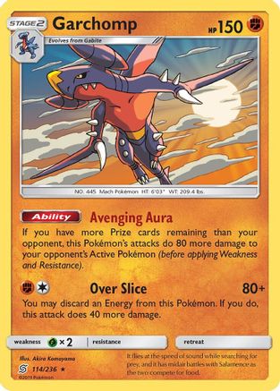 Garchomp - 114/236 (SM Unified Minds)/236 Deck Exclusives - Rare