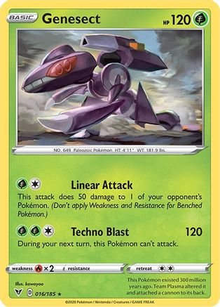 Genesect 016 - Reverse Holofoil SWSH04 Vivid Voltage - Holo Rare