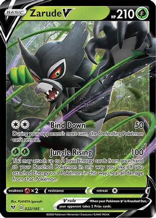Zarude V 022 - Holofoil SWSH04 Vivid Voltage - Ultra Rare