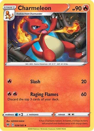 Charmeleon 024 SWSH04 Vivid Voltage - Uncommon