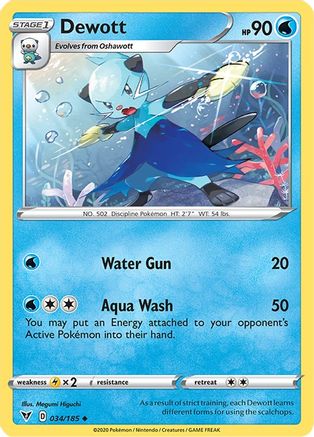 Dewott 034 SWSH04 Vivid Voltage - Uncommon