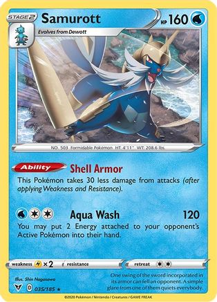 Samurott 035 SWSH04 Vivid Voltage - Rare
