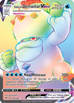 Galarian Darmanitan VMAX (Secret) 187 - Holofoil SWSH04 Vivid Voltage - Secret Rare