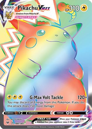 Pikachu VMAX (Secret) 188 - Holofoil SWSH04 Vivid Voltage - Secret Rare