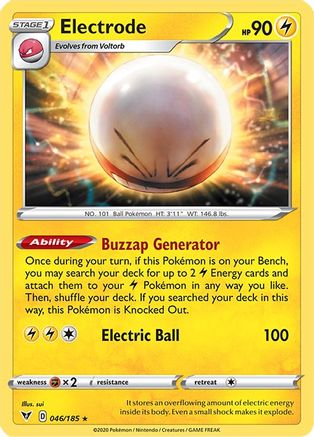 Electrode 046 - Holofoil SWSH04 Vivid Voltage - Holo Rare