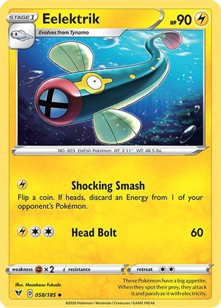 Eelektrik 058 - Reverse Holofoil SWSH04 Vivid Voltage - Uncommon