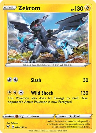 Zekrom 060 - Holofoil SWSH04 Vivid Voltage - Holo Rare