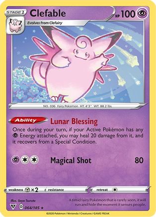 Clefable 064 - Reverse Holofoil SWSH04 Vivid Voltage - Rare