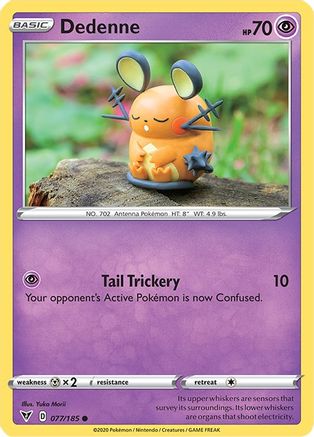 Dedenne 077 - Reverse Holofoil SWSH04 Vivid Voltage - Common