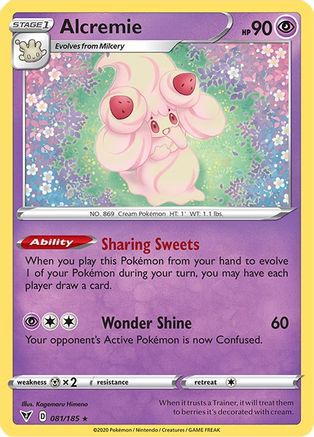 Alcremie 081 - Reverse Holofoil SWSH04 Vivid Voltage - Rare