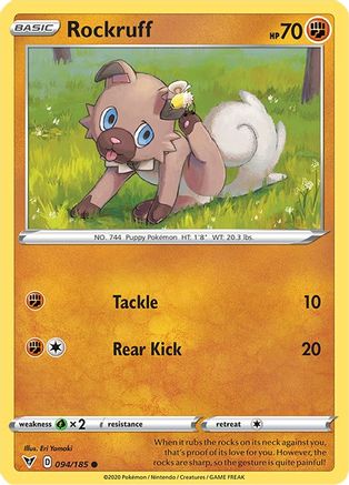 Rockruff 094 SWSH04 Vivid Voltage - Common
