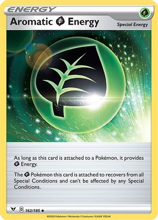 Aromatic Grass Energy 162 - Reverse Holofoil SWSH04 Vivid Voltage - Uncommon