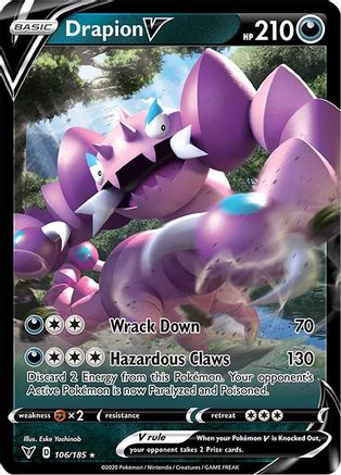 Drapion V 106 - Holofoil SWSH04 Vivid Voltage - Ultra Rare