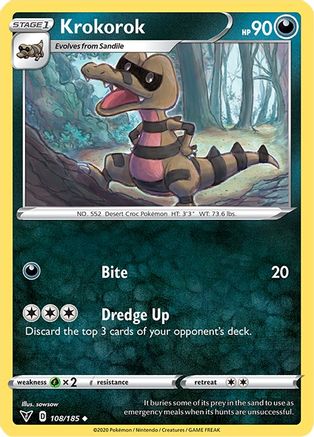 Krokorok 108 SWSH04 Vivid Voltage - Uncommon