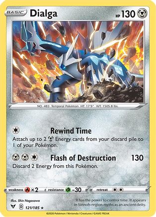 Dialga 121 - Reverse Holofoil SWSH04 Vivid Voltage - Holo Rare