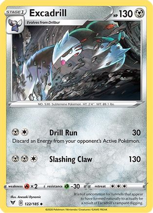 Excadrill 122 SWSH04 Vivid Voltage - Uncommon
