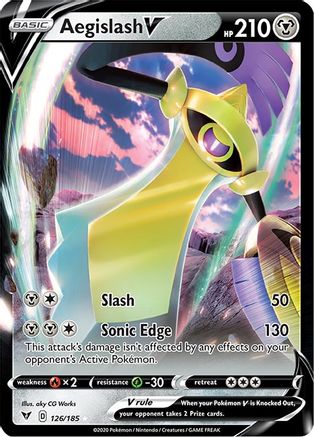 Aegislash V 126 - Holofoil SWSH04 Vivid Voltage - Ultra Rare