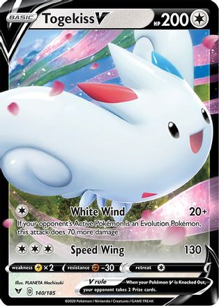 Togekiss V 140 - Holofoil SWSH04 Vivid Voltage - Ultra Rare